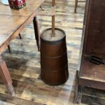 Antique Wooden Barrel Body Butter Churn