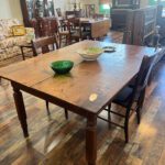 Antique Wooden Farmhouse Dining Table