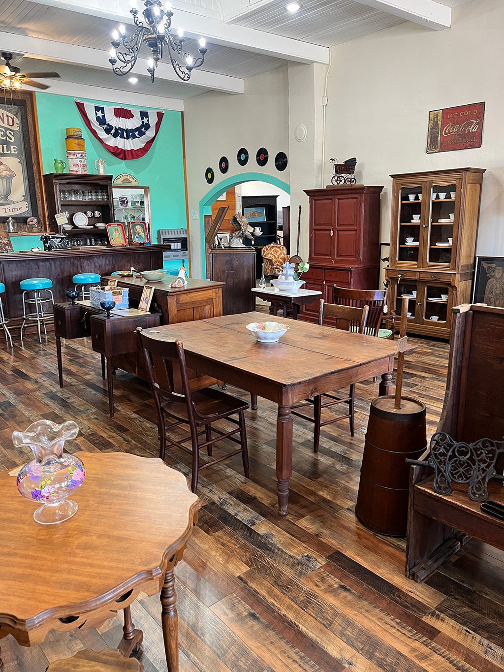 Interior of Stoutland Antiques & Mercantile