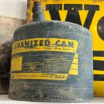 Vintage Eagle Galvanized Fuel Can